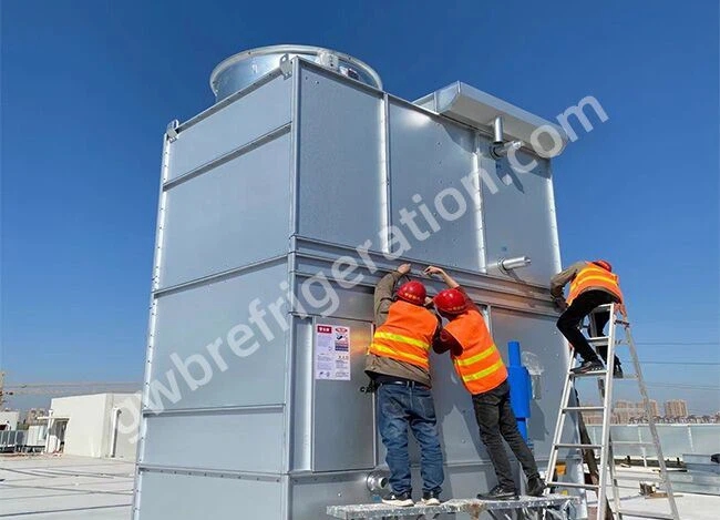 900kw Freon System Evaporative Condenser Used In Coffee Project