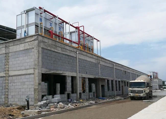 Cross Flow Ammonia Evaporative Condenser Installed In Indonesia